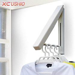 SSGSSK Stainless Steel Wall Hanger Retractable Indoor Clothes Hanger Magic Foldable Drying Rack Waterproof Clothes Towel Rack