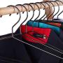 KYCPTNFJ Black Clothes Shirts Hanger with Groove, Heavy Duty Coats Hanger, Suit Hanger 30 pcs