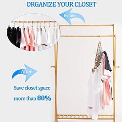 BKONF Space Saving Hangers, Clothes Grouper, Multifunctional Closet Organizer, Pack of 6