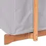 Tangkula Laundry Hamper Garment Rack, Bamboo Coat Organizer with Clothes Hanger and Storage Shelves (26W)