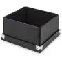 Samsill Pop n’ Store Decorative Storage Boxes with Lid, Collapsible and Stackable, Small 7 Inch Square Box, Interior Size (7"x7"x4.25”) Black, PNS16LSBK Samsill Pop n’ Store Decorative Storage Boxes with Lid, Collapsible and Stackable, Small 7 Inch Square Box, Interior Size (7"x7"x4.25”) Black, PNS16LSBK