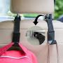 Car Seat Headrest Hook, 4 Pack Universal Car Storage Headrest Hanger Holder Hooks, Vehicle Strong and Durable Backseat Hanger for Handbag Purse Coat and Bag
