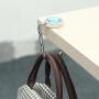 LiNKFOR 10 pcs Foldable Purse Hooks Bag Hanger Holder Table Folding Bag Purse for Handbag Umbrella Hook Hanger Holder Weding Gift