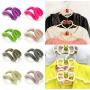 20Pcs Flocking Clothes Hanger Mini Anti-Clip Save Room Hanger Clothes Hook Random Color