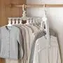 HJYPYJ Magic Hanger,Multifunction Magical Hangers,Detachable PP POM Hanger,Space-Saving Organizer Hangers, Reasonable Spacing/White / 3pcs