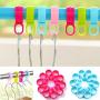 Kiminana Hanger Buckles,Home Laundry Drying Windproof Buckle Cleaning Supplies Hanger Clip Buckle Plastic