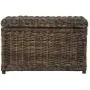 happimess Elijah 30" Wicker Storage Trunk, Brown happimess Elijah 30" Wicker Storage Trunk, Brown