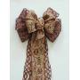 Harvest Owl Wreath Bow Brown Owl Bow Bronze Harvest Fall Wreath Bow Thanksgiving Wreath Bow Fall Autumn Door Hanger Bow Owl Wreath Door Bow