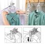 TonTGai Clothes Magic Hangers Multi-Functional Fold Plastic Hanger 360 Rotating Cascading 5 in 1 Space Saving Wardrobe Clothing Hanger Oragnizer