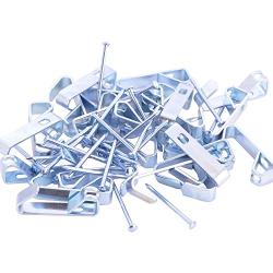 HangDone Picture Hangers 100-Pack Supports up to 30 lbs, Zinc Plated