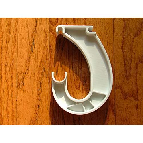 ClosetMaid Plastic Rod Bar Support Bracket Hangers Pack of 5, White