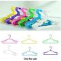 20Pcs/Lot Random Color Portable Clothes Hanger Kids Children Toddler Baby Clothes Coat Plastic Hangers Hook Household