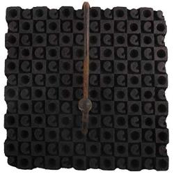 Indianshelf Handmade 1 Artistic Vintage Brown Wooden Block Key Hooks Hangers/Heavy Duty Hooks for Wall