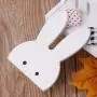 Tebatu Bunny Hook, Wooden Clothes Hanger Wall Decor for Children Bedroom