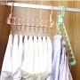 HJYPYJ Magic Hanger,PP No Trace Folding Hanger,Durable Organizer Space-Saving Hanger,Bearing 1.5Kg Durable/Green / 2 pcs