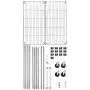 Wzerry Clothing Rack, Heavy Duty Rolling Garment Rack with Double Hanger Rods Clothes Rack, Portable Closet Organizer Rack with Wheels Casters (35.4 x 17.7 x 70.9-Silver)