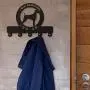 Coat racks coat hooks Dog Animal Silhouette Wooden Hanger Unique Gift Clothes Hat Key Hook/Coat Rack/Wall Hook Home Decoration Wall Stickers Kitchen Bathroom Towel Hook,Black (30cm) over door hooks