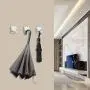 Adhesive Wall Hooks Stick on Wall Hangers Anti-Skid Heavy Duty Waterproof Stainless Steel Hook for Hanging Kitchen Bathroom and Bedroom Home (4 Packs) Adhesive Wall Hooks Stick on Wall Hangers Anti-Skid Heavy Duty Waterproof Stainless Steel Hook for Hanging Kitchen Bathroom and Bedroom Home (4 Packs)