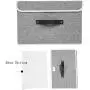 EZ GENERATION Storage Bins Set,Storage Baskets Pack of 2 Foldable Storage Boxes Cubes with Lids, Fabric Storage Bin Organizer Collapsible Boxes Containers for Nursery,Closet,Bedroom,Home(Light Gray) EZ GENERATION Storage Bins Set,Storage Baskets Pack of 2 Foldable Storage Boxes Cubes with Lids, Fabric Storage Bin Organizer Collapsible Boxes Containers for Nursery,Closet,Bedroom,Home(Light Gray)