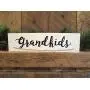 Grandkids photo hanger sign - grandkids picture holder sign - grandkids make life grand- CUSTOMIZE COLORS - HANDMADE TO ORDER - Perryhill Rustics wood sign
