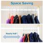 10PC Random Color Non-Slip Velvet Hangers - Suit Hanger Ultra Thin Space Saving 360 Degree Swivel Hook Strong and Durable Clothes Hanger Decoration