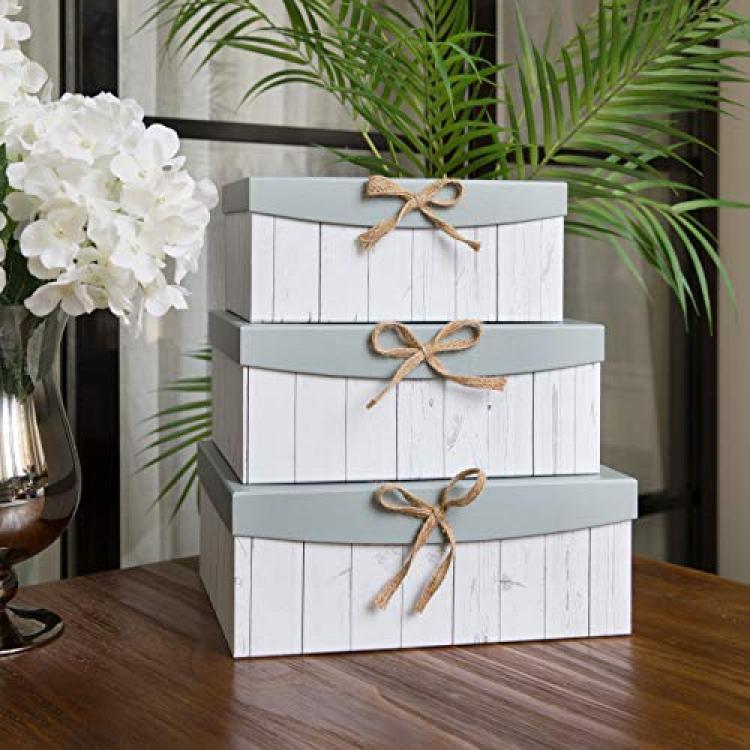 Soul & Lane Decorative Cardboard Boxes with Lids | adamsbargainshop