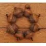 Tan Wool Felted Acorn Ornaments, muted colors, also available without hangers Tan Wool Felted Acorn Ornaments, muted colors, also available without hangers