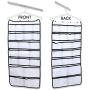 Hanging Closet Organizer 42 Pockets & Hanger stores Clothes, Stockings, Socks, Jewelry, Toiletries, Baby Nursery, Household & Children Accessories. Durable Dual-sided Closet Storage Saves Space