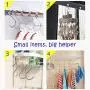 S Hooks for Hanging, Stainless Steel S Hooks, S Shaped Heavy Duty Hanging Hanger Closet Hooks for Jeans, Kitchen, Bathroom, Plants, 10 Pack, 4.3''