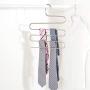 2 Pack Pants Hangers, S-Type Closet Organizer & Stainless Steel Multi Layers Magic Hanger, Space Saver Clothes Rack, Tiered Hanging Storage for Jeans, Scarf, Skirt - (14.17 x 14.96 Inch)