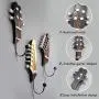Gaobei Creative Daisy Resin Wall Hooks Wall Mounted Art Flower Iron Hook Hand-Painted Hanging Coat/Hat/Key/Towel Hooks Home Decoration (Guitar Shaped) Gaobei Creative Daisy Resin Wall Hooks Wall Mounted Art Flower Iron Hook Hand-Painted Hanging Coat/Hat/Key/Towel Hooks Home Decoration (Guitar Shaped)