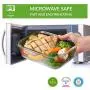 Glass Food Storage Containers with Lids - 6 Pack, 2 Sizes (35 Oz, 12 Oz) - Meal Prep Lunch Boxes - Microwave, Fridge, Freezer, Dishwasher, Oven Safe - BPA-free - Easy Snap, Airtight and LeakProof Lids
