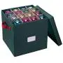Elf Stor Ornament Storage Chest with Dividers - Holds 64 Balls, Green Elf Stor Ornament Storage Chest with Dividers - Holds 64 Balls, Green