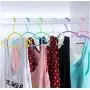 10pcs Random Color Portable Clothes Hanger Kids Children Toddler Baby Clothes Coat Plastic Hangers Hook Household