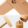 Cxjff Floor Standing Coat Rack Useful Save Space Hanger Clothes 10 Hooks Easy Install, Wood (Color : Wood Color, Size : 46x46x181cm)