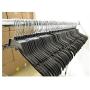 Lot of 120 Black Plastic Adult Clothes Shirt Hangers 17" wide