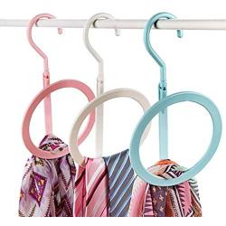 JK Home 3pcs Hanger Clothes Stand Set Creative Plastic Storage Rack Home Decoration Random Color