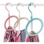 JK Home 3pcs Hanger Clothes Stand Set Creative Plastic Storage Rack Home Decoration Random Color