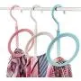 JK Home 3pcs Hanger Clothes Stand Set Creative Plastic Storage Rack Home Decoration Random Color