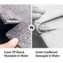 Tuokor Fabric Storage Bins with Lid, 2 Handles and Clear Window, 16x12x10 inches (LxWxH) Washable Foldable Storage Basket Cube Boxes 3-Pack, Gray