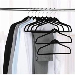 10Pcs Non Slip Velvet Suit Clothes Hangers Wardrobe Home Organizer