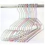 10pcs Random Color Aluminum Alloy Hanger for Clothes,Strong Metal Shirts Dress Sun-top Hanger 10pcs Random Color Aluminum Alloy Hanger for Clothes,Strong Metal Shirts Dress Sun-top Hanger