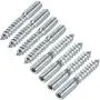 uxcell 8Pcs M8 50mm Long Hanger Bolt Double Headed Bolt Self-Tapping Screw for Furniture