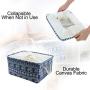 uxcell Canvas Fabric Storage Basket Bin for Shelves Closet, Storage Boxes with Drawstring Closure for Toys Laundry Organizer, Blue Elephant (X-Large - 17.7 uxcell Canvas Fabric Storage Basket Bin for Shelves Closet, Storage Boxes with Drawstring Closure for Toys Laundry Organizer, Blue Elephant (X-Large - 17.7
