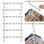 shlutesoy Metal Clothes Hanging Chain Closet Hanger Shirts Pants Hook Save Space Organizer - 1 Pcs Y-Shape