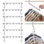shlutesoy Metal Clothes Hanging Chain Closet Hanger Shirts Pants Hook Save Space Organizer - 1 Pcs Y-Shape