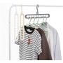 10pcs Random Color Magic Rotating Support Circle Clothes Hanger Clothes Drying Rack Plastic Clothes Hangers Home Storage Hangers