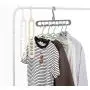 10pcs Random Color Magic Rotating Support Circle Clothes Hanger Clothes Drying Rack Plastic Clothes Hangers Home Storage Hangers