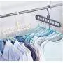 10pcs Random Color Multi-Functional 9 Holes Clothes Hanger Skirt Shirt Coat Drying Hang Rack Wardrobe Storage Organizer Space-Saving Cabide 10pcs Random Color Multi-Functional 9 Holes Clothes Hanger Skirt Shirt Coat Drying Hang Rack Wardrobe Storage Organizer Space-Saving Cabide
