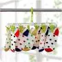 three thousand Multifunction Hanger Racks Bathroom Rack Traveling Clothespin Travel Portable Folding Cloth Socks Shorts Underwear Hanger Clips,Pink